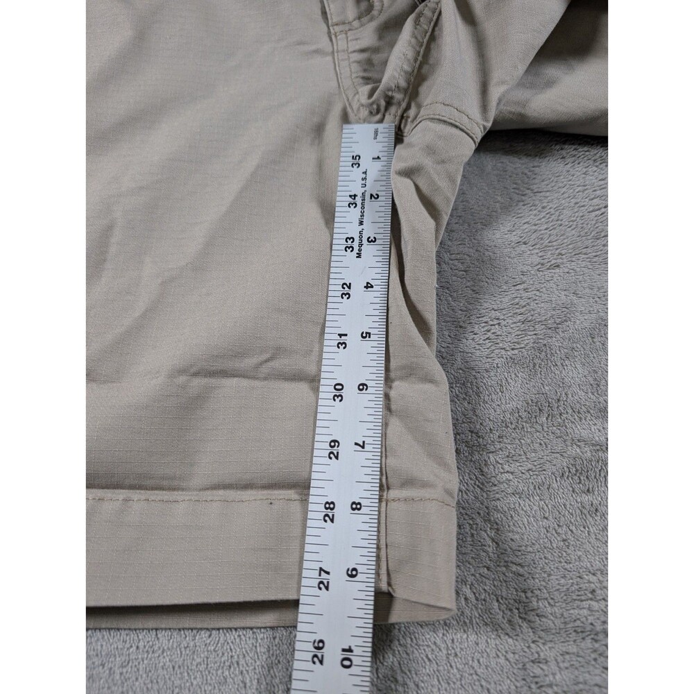 Carhartt Smithville Ripstop Shorts Womens 10 Tan Mid Rise Workwear Pockets - Picture 12 of 12